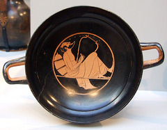 Kylix with a Reveler Attributed to Epiktetos in the Getty Villa, July 2008
