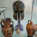 Greek Helmet and Vases