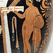 Detail of a South Italian Volute Krater with a Deceased Youth in the Getty Villa, July 2008