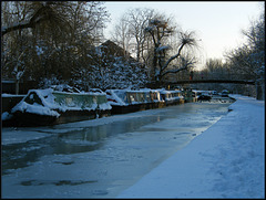 iced canal at Jericho
