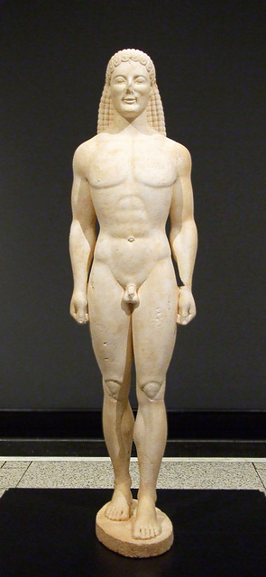 The Getty Kouros in the Getty Villa, July 2008