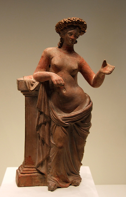 Tanagra Statuette of Aphrodite in the Getty Villa, July 2008