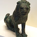 Bronze Statuette of a Seated Lion in the Getty Villa, July 2008