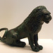 Bronze Statuette of a Seated Lion in the Getty Villa, July 2008