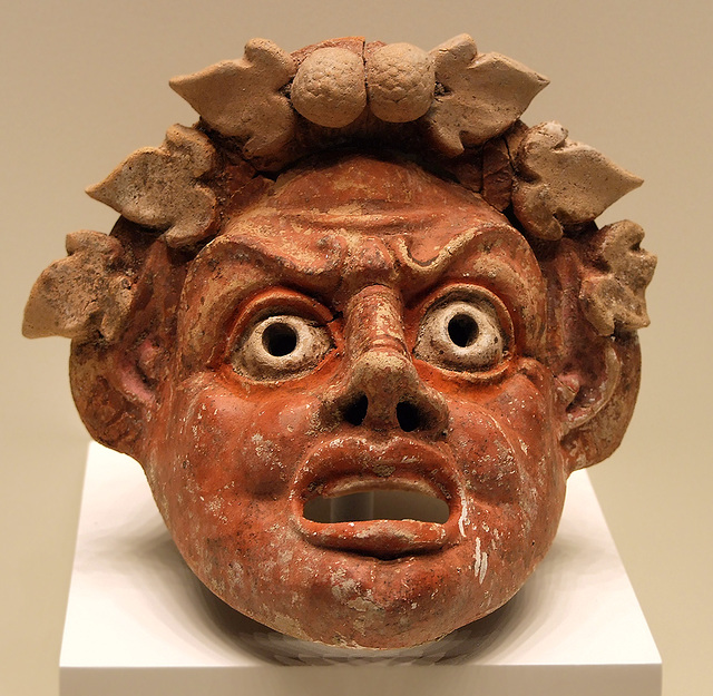 Mask of a Satyr in the Getty Villa, July 2008