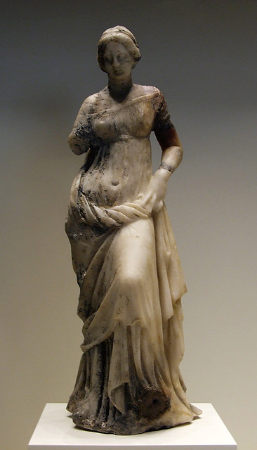 Marble Statuette of a Woman in the Getty Villa, July 2008