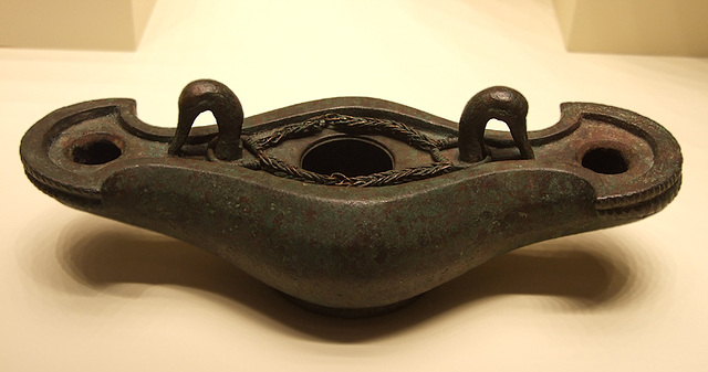 Roman Lamp with Swans' Heads in the Getty Villa, July 2008
