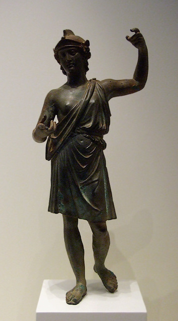 Statuette of Roma or Virtus in the Getty Villa, July 2008