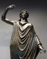 Detail of a Statuette of Mars Cobannus in the Getty Villa, July 2008