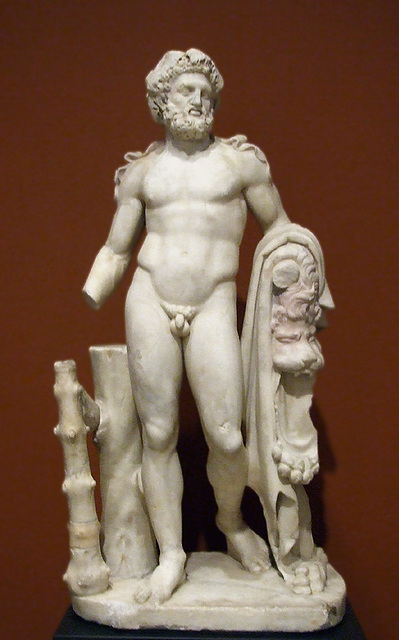 Statue of Hercules in the Getty Villa, July 2008