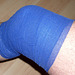 Blue knee bandage