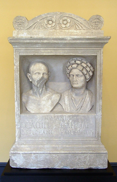 Tomb Altar of Caltilius and Caltilia in the Getty Villa, July 2008