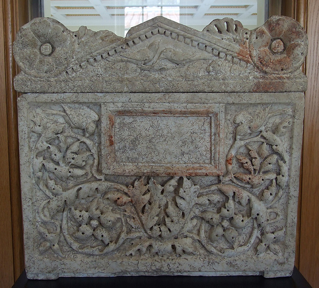 Roman Cremation Chest in the Getty Villa, July 2008