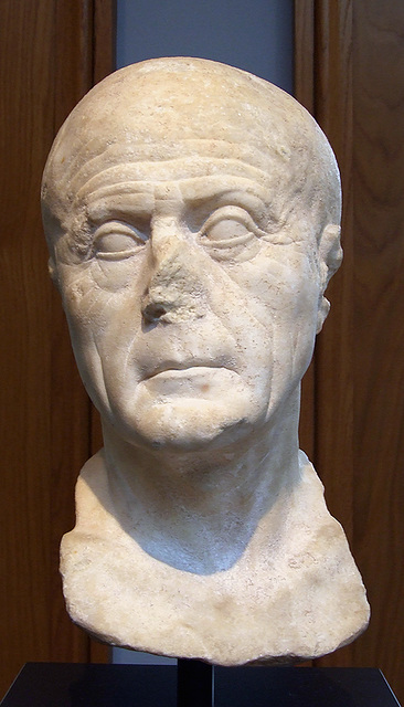 Head of an Old Man in the Getty Villa, July 2008