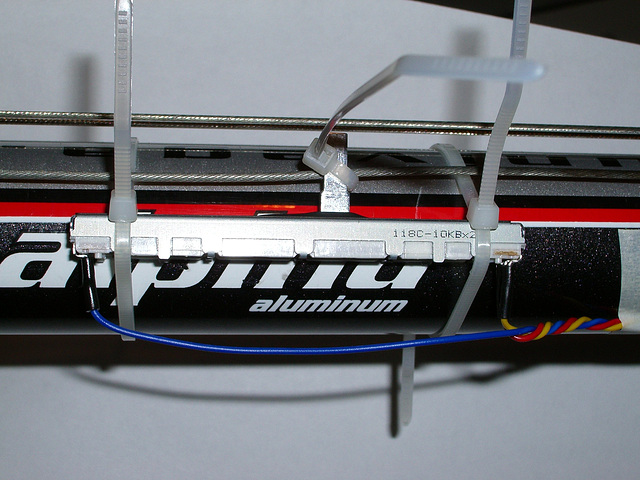 Sliding potentiometer on a bike