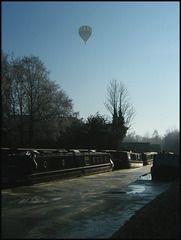 winter balloon flight