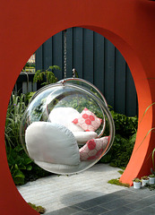 Hampton Court Flower Show Digilux 2 bubble chairs