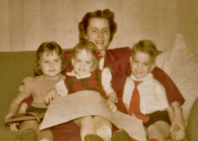 The '50s: Cousin, Joanne, Karen, Aunt Doris and me, Milwaukee, c. 1951