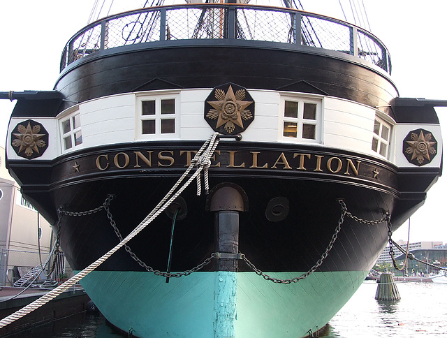 Detail of the Constellation in the Inner Harbor in Baltimore, September 2009