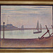 Channel at Gravelines- Evening by Seurat in the Museum of Modern Art, July 2007