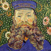Detail of the Portrait of Joseph Roulin by Van Gogh in the Museum of Modern Art, July 2007