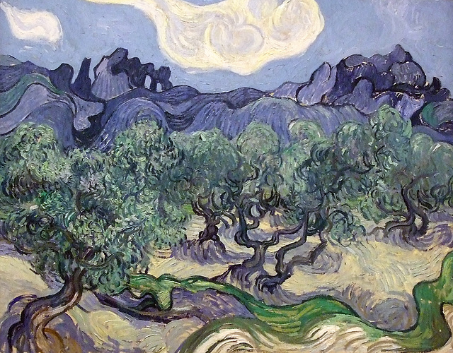 The Olive Trees by Van Gogh in the Museum of Modern Art, July 2007