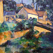 Detail of L'Estaque by Cezanne in the Museum of Modern Art, July 2007