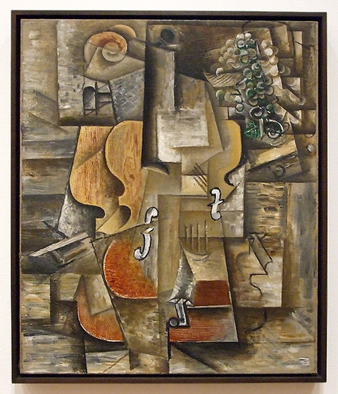 Violin and Grapes by Picasso  in the Museum of Modern Art, July 2007
