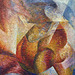 Detail of Dynamism of a Soccer Player by Boccioni in the Museum of Modern Art, July 2007