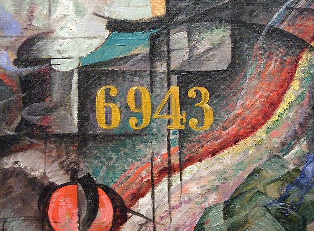 Detail of States of Mind I: The Farewells by Boccioni in the Museum of Modern Art, August 2007