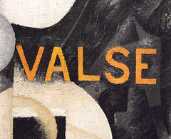 "Waltz/ Valse" Detail of Dynamic Hieroglyph of the Bal Taberin in the Museum of Modern Art, July 2007