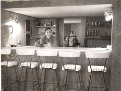 The '60s: What'll you have? The basement bar.