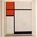 Composition with Red and Blue by Mondrian in the Museum of Modern Art, August 2007
