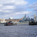 London Tower and some warship