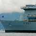 RFA FORT VICTORIA anchored off the Seychelles