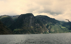 Mountains and fjord, Norway