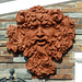 Terracotta Green Man Relief in Tommy and Ellen's Backyard on the 4th of July, 2011