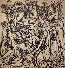 Echo Number 25,1951 by Jackson Pollock in the Museum of Modern Art, August 2007