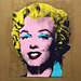 Detail of Gold Marilyn Monroe by Andy Warhol in the Museum of Modern Art, August 2007