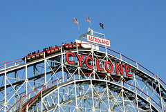 The Cyclone Roller Coaster in Coney Island, June 2008