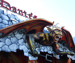Winged Demon on Astroland's Haunted House in Coney Island,  June 2007