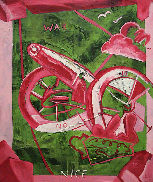 War is No Nice by Kippenberger in the Museum of Modern Art, July 2007