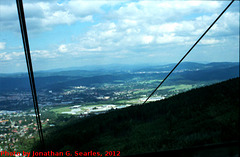 View from Gondola on Jested, Picture 3, Edited LoRes Version, Liberecky Kraj, Bohemia (CZ), 2012