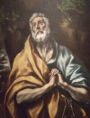 Detail of The Repentant St. Peter by El Greco in the Phillips Collection, January 2011