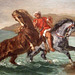 Detail of Horses Coming out of the Sea by Delacroix in the Phillips Collection, January 2011