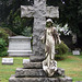 A Large Cross with Mouner Grave Monument in Woodlawn Cemetery, August 2008