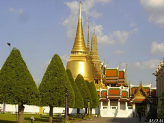 Temple du Lucky Bouddha à Bangkok