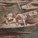 Detail of Two in a Boat by Theodore Robinson in the Phillips Collection, January 2011
