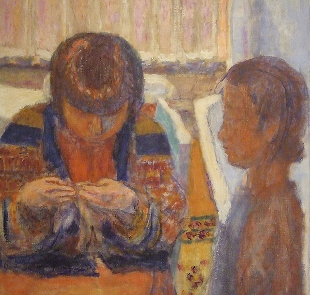 Detail of The Lesson by Bonnard in the Phillips Collection, January 2011
