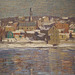 Detail of Across the Delaware by Robert Spencer in the Phillips Collection, January 2011